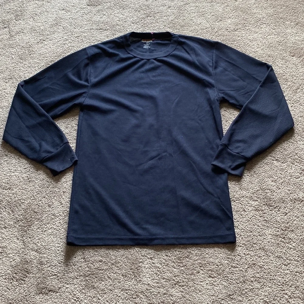 Northern Explosion Thermal Base Layer Set SIZE M Navy Waffle Knit Long Johns